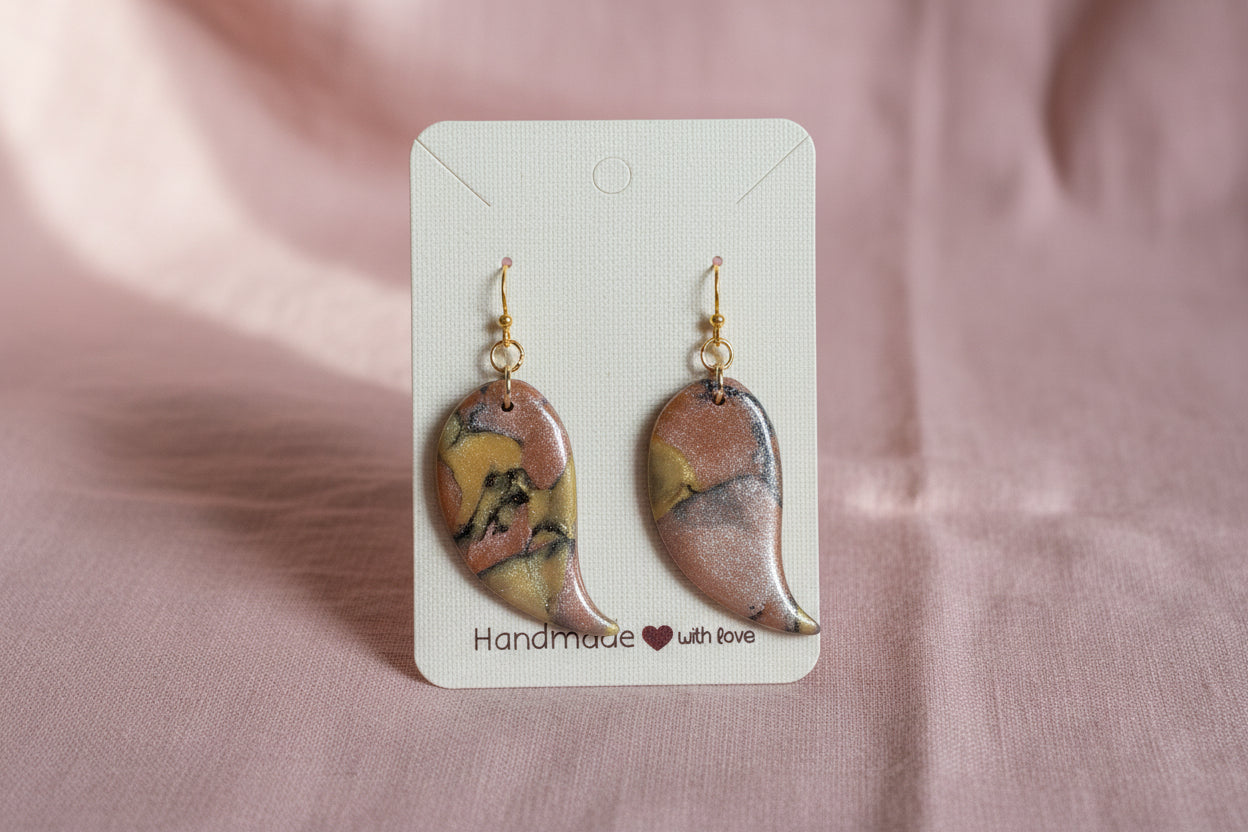 Mint Confetti Teardrops