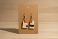 Coral Double Circle Earrings