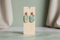 Sage Noir Geometric Dangles
