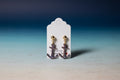Silk PLA Anchor Drop Earrings – Lavender Purple