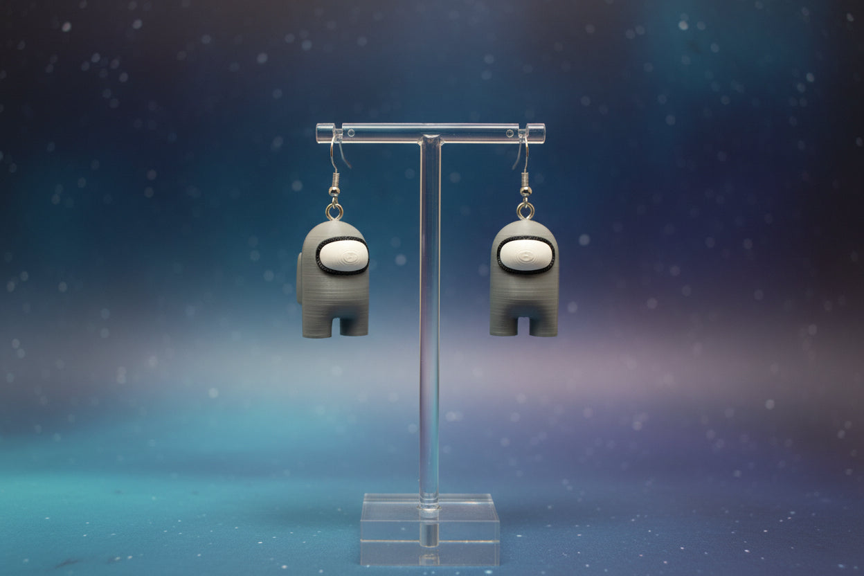 Among Us Crewmate Earrings – 3D Printed