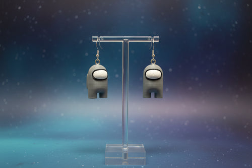 Among Us Crewmate Earrings – 3D Printed