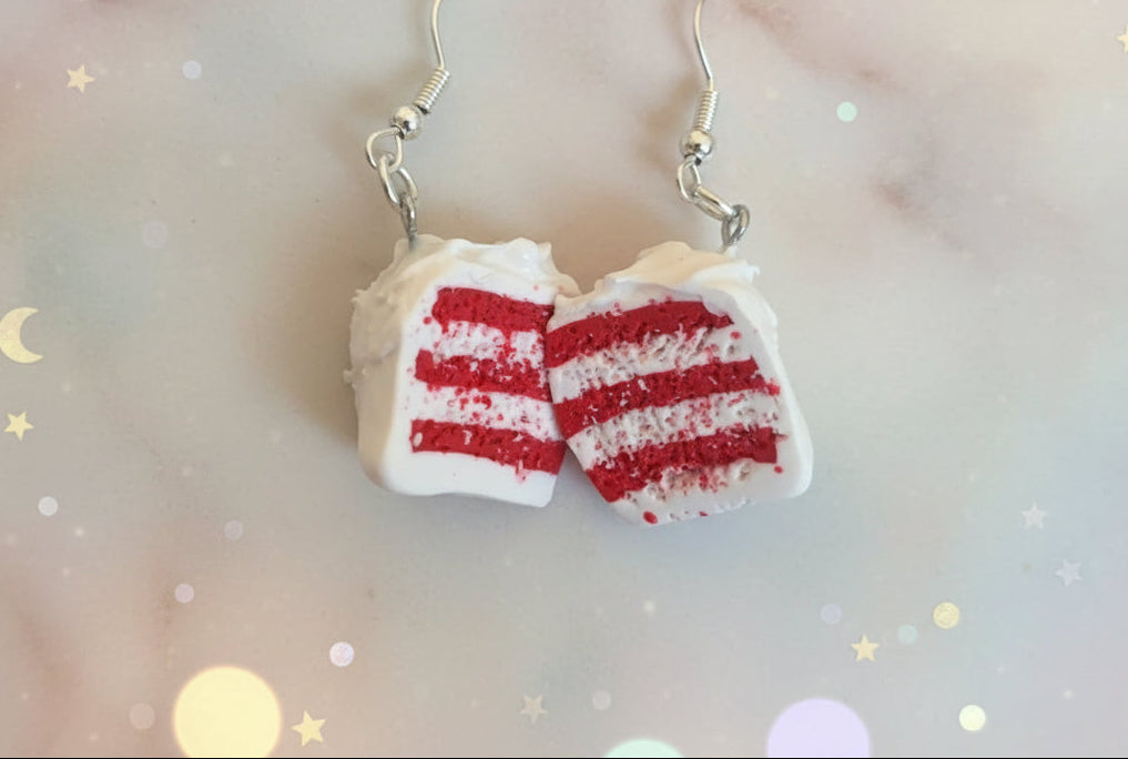 Polymer Clay Birthday Cake Earring