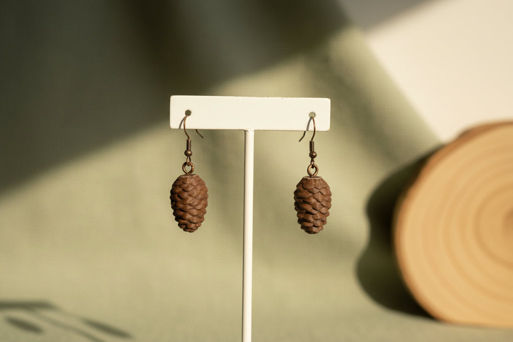 Pinecone Earrings – 3D Printed