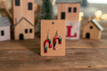 Candycane Red and Green Clay Earrings