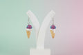 Bubble Gum Ice Cream Clay Earring