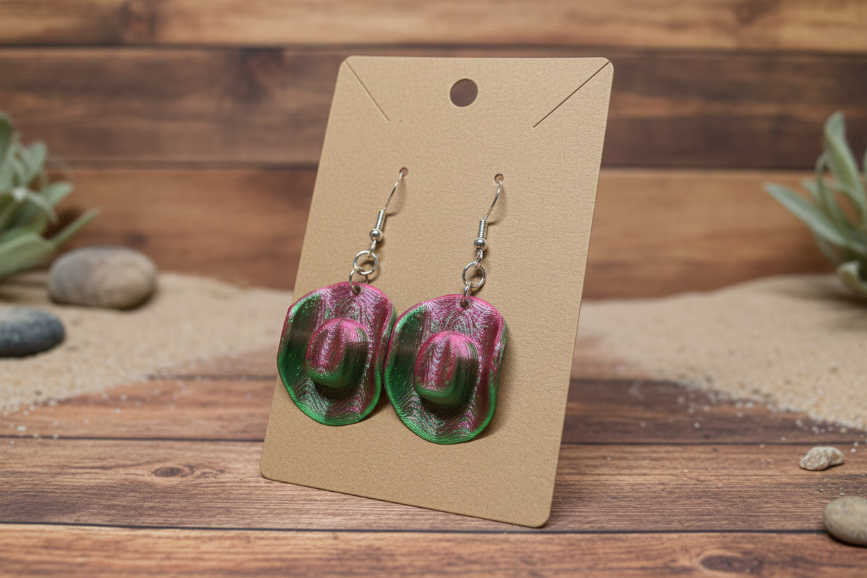 Western Cowboy Hat Earrings