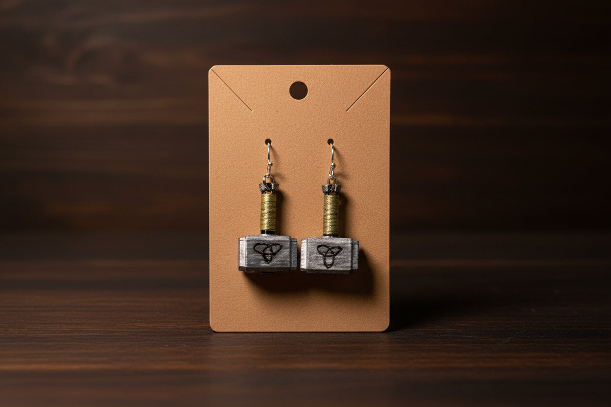 Thor's Hammer Earrings