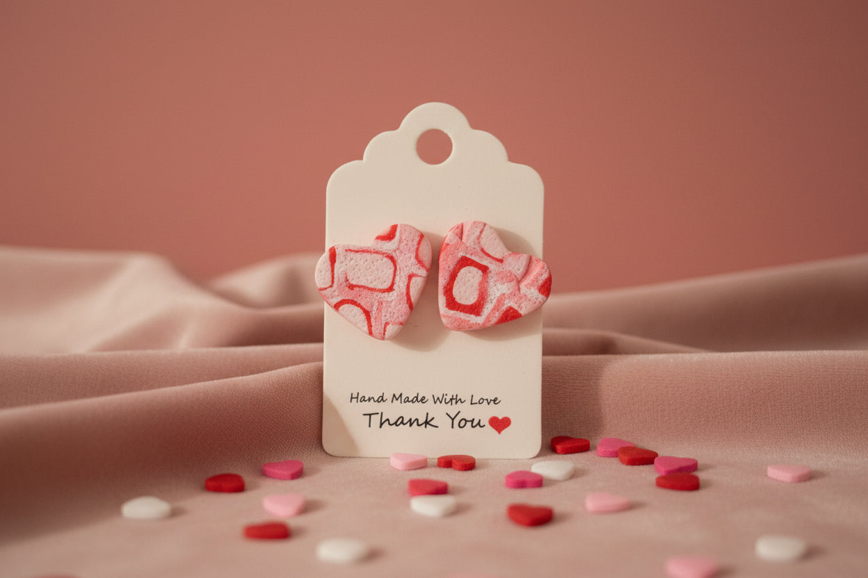 Sparkle Heart Earrings