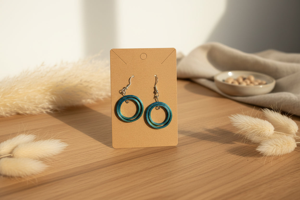 Double Ring Hoop Earrings – 3D Printed