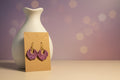 Lavender Draped Open Ring Drop Earrings – Polymer Clay