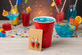 Red Party Cup Drop Earrings – Blue Drink