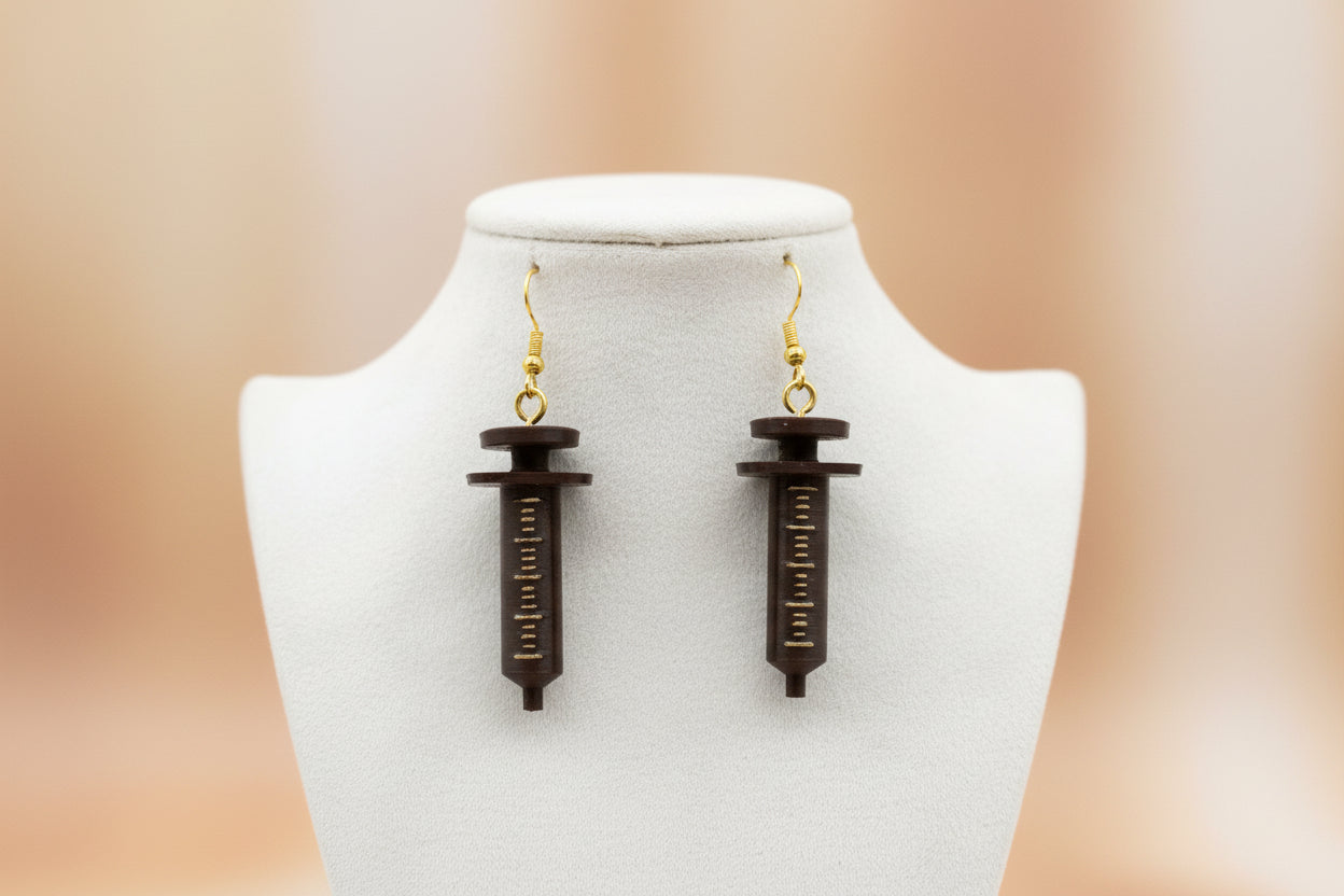Syringe Earrings