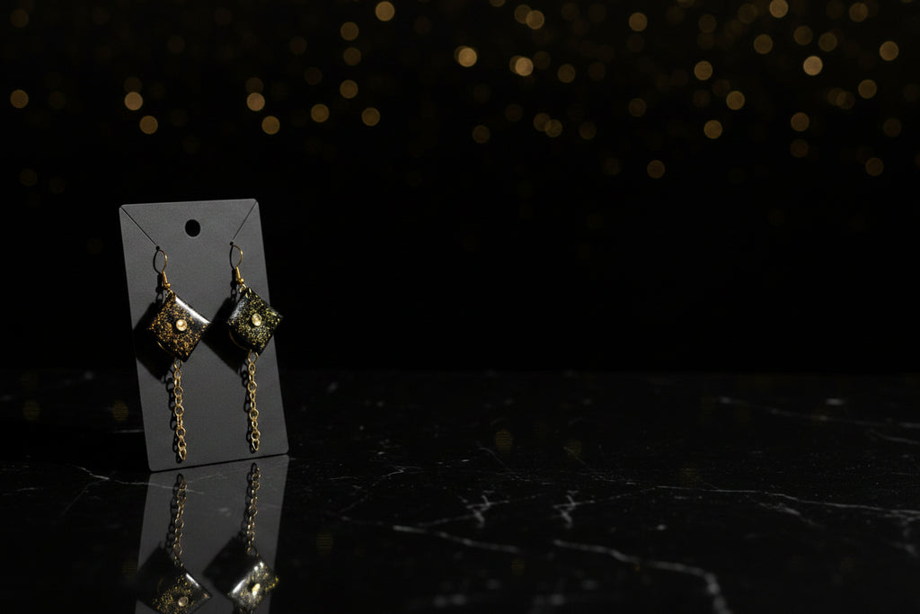 Cap & Gown Glam Dangle Earrings