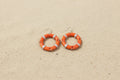 Silk PLA Anchor Drop Earrings – Purplish Green