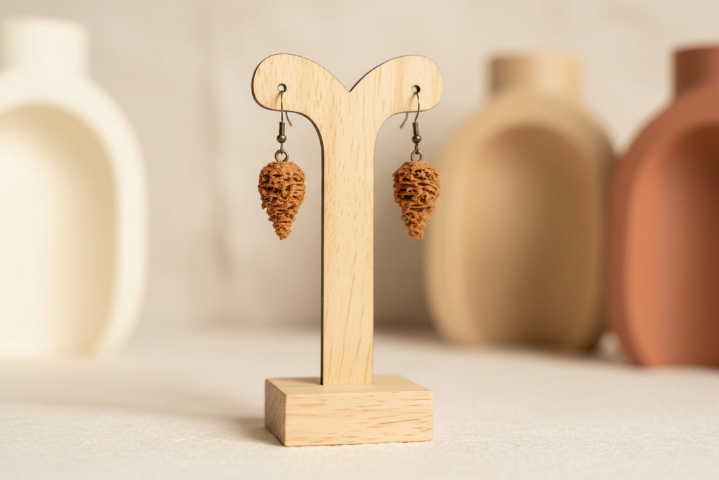 Pinecone Earrings – 3D Printed