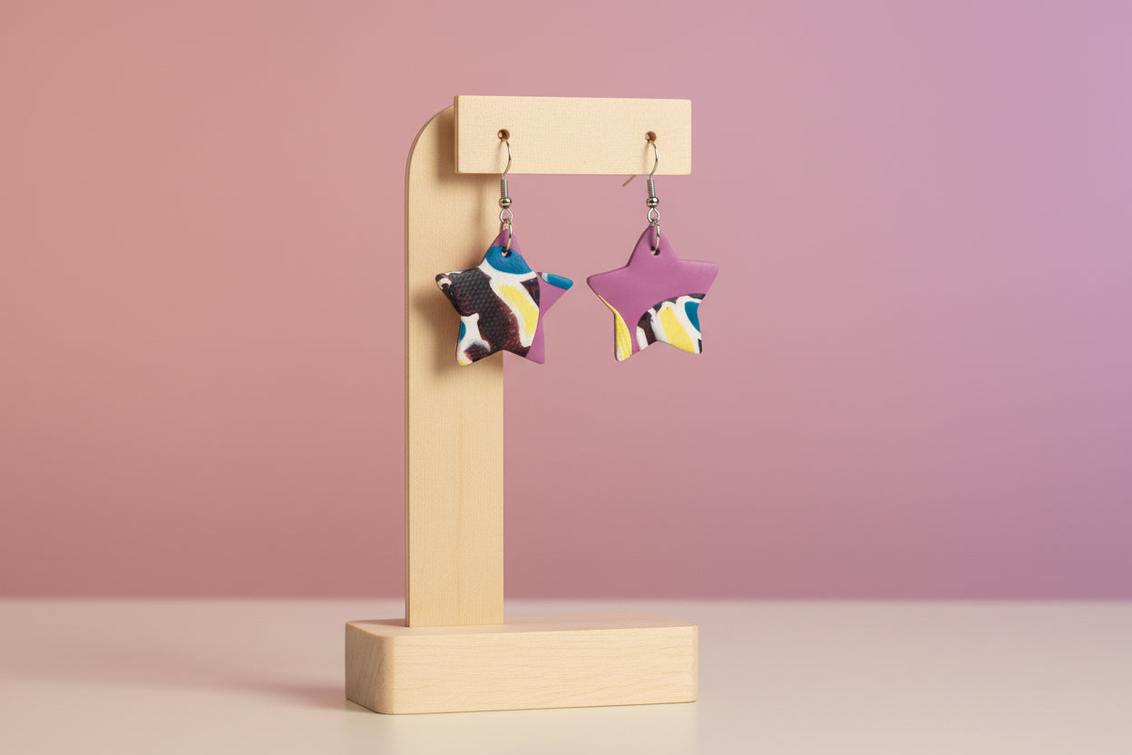 Storm Cloud Marble Studs