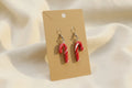 Candycane Polymer Clay Earrings