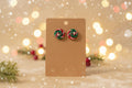 Round Candycane Clay Earrings