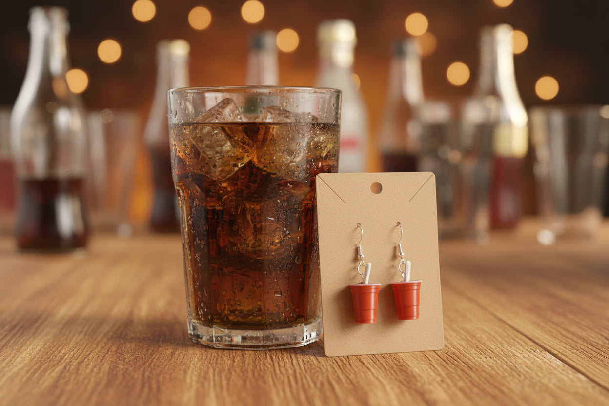 Red Party Cup Drop Earrings – Cola