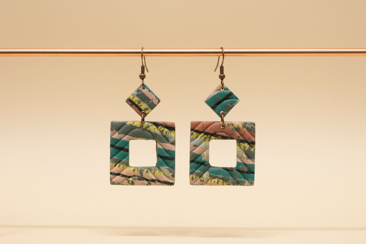 Abstract Geometric Fish Dangles