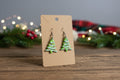 Whymsical Christmas Tree Clay Earrings
